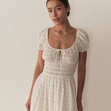 DÔEN - QUINN DRESS -- SALT EYELET
