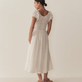 DÔEN - QUINN DRESS -- SALT EYELET