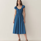DÔEN - QUINN DRESS -- SOFT COBALT