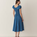 DÔEN - QUINN DRESS -- SOFT COBALT