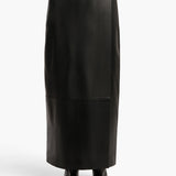 Khaite - Quinn Skirt in Black Leather