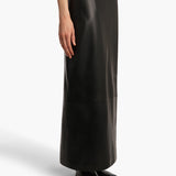 Khaite - Quinn Skirt in Black Leather