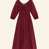 DÔEN - QUINTESSA DRESS -- DEEP CRIMSON