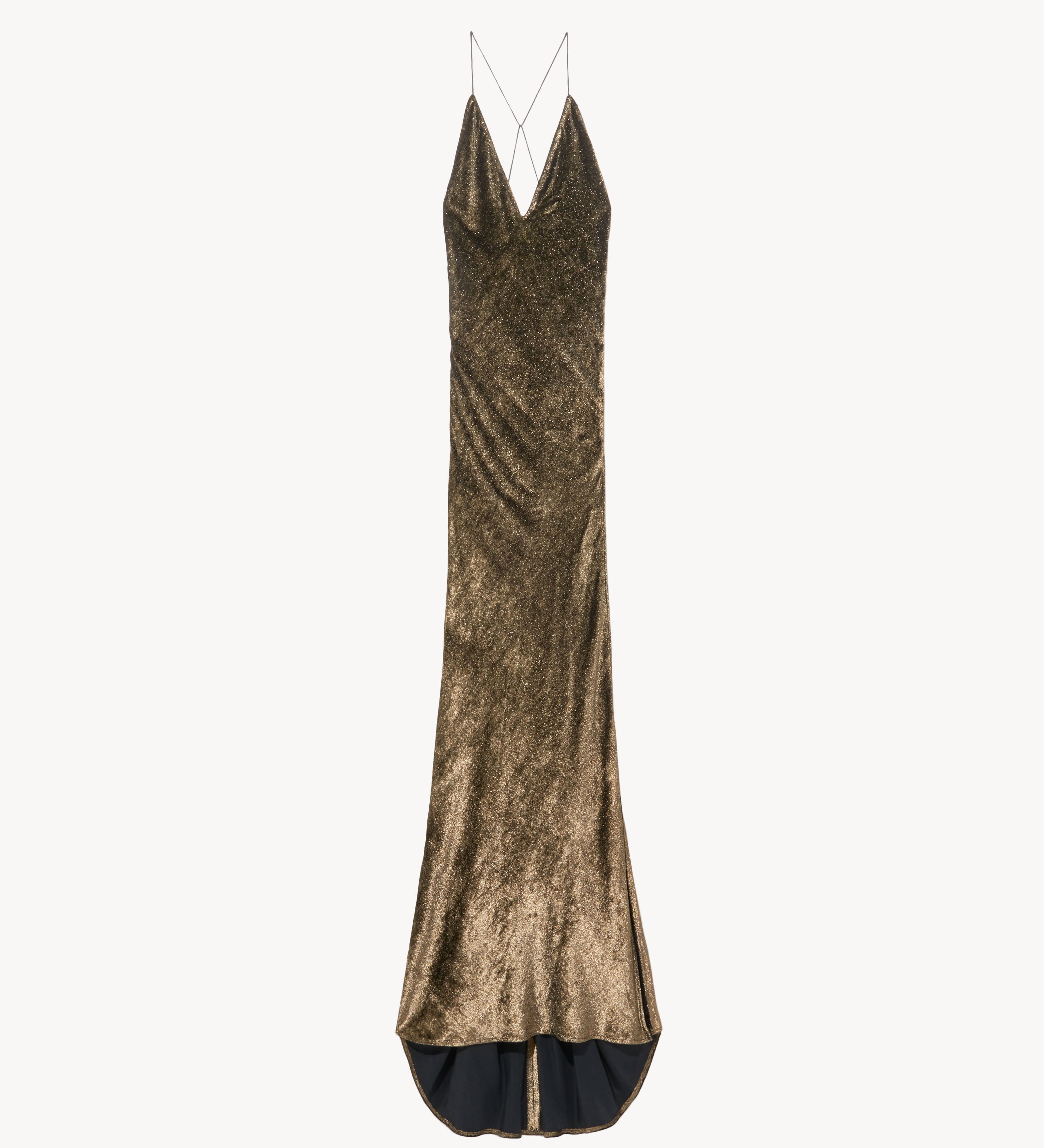 Nili Lotan - GOLD VELVET KATIE GOWN