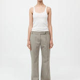 St. Agni - 90s Panelled Pants - Moss Grey
