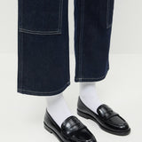 Loeffler Randall - Rachel Black Leather Loafer