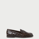 Loeffler Randall - Rachel Espresso Woven Leather Loafer