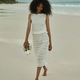 DÔEN - RACHELLE SKIRT -- SALT