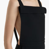 Khaite - Rae Dungaree in Black