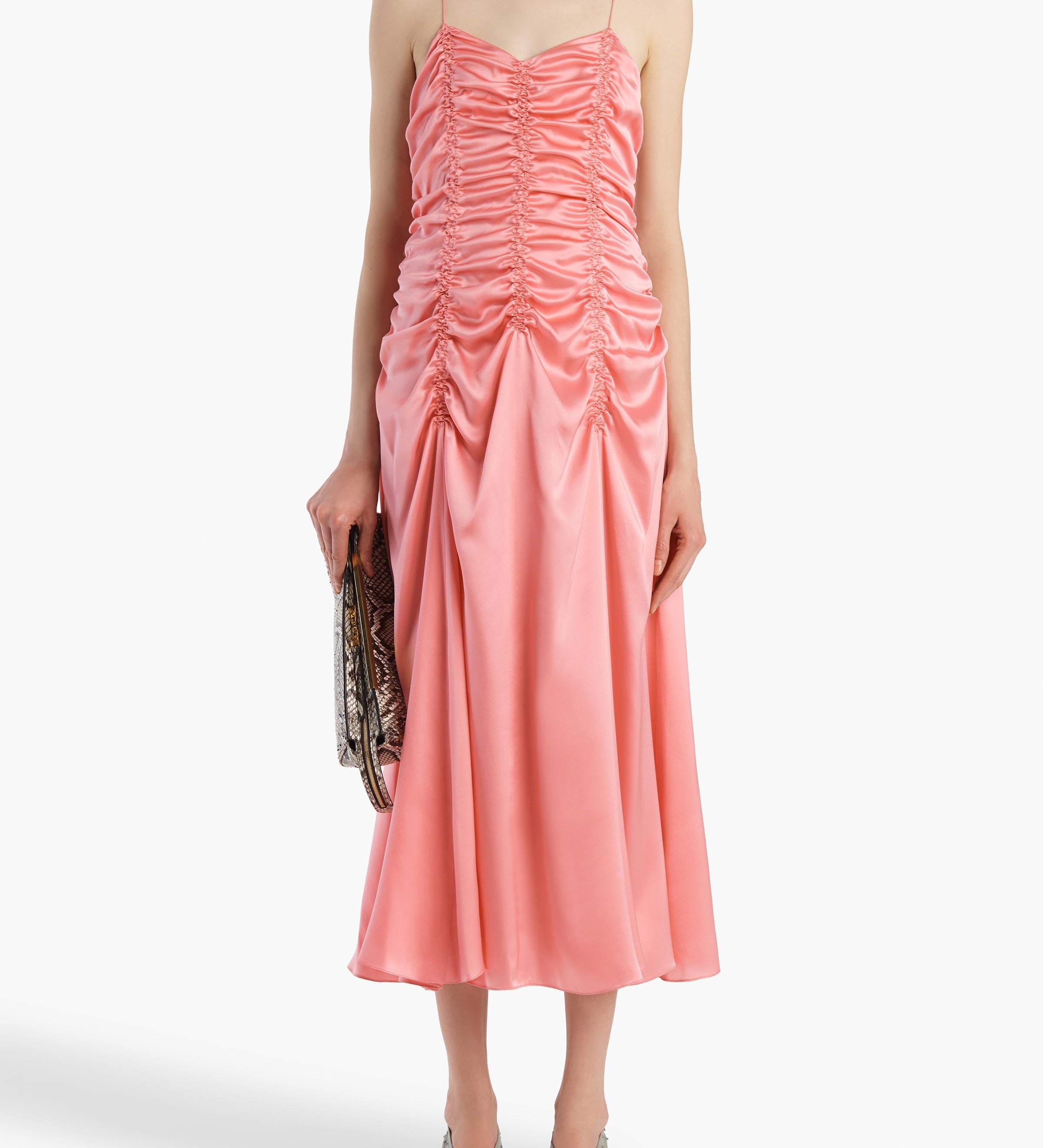 Khaite - Raina Dress in Azalea