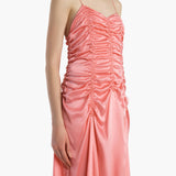 Khaite - Raina Dress in Azalea