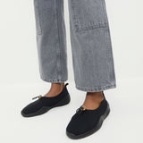 Loeffler Randall - Raina Black Mesh Flat