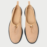 Loeffler Randall - Raina Caramel/Black Mesh Flat