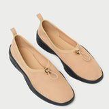 Loeffler Randall - Raina Caramel/Black Mesh Flat