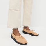 Loeffler Randall - Raina Caramel/Black Mesh Flat
