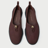 Loeffler Randall - Raina Dark Brown Mesh Flat