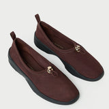 Loeffler Randall - Raina Dark Brown Mesh Flat