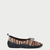 Loeffler Randall - Raina Zebra Mesh Flat