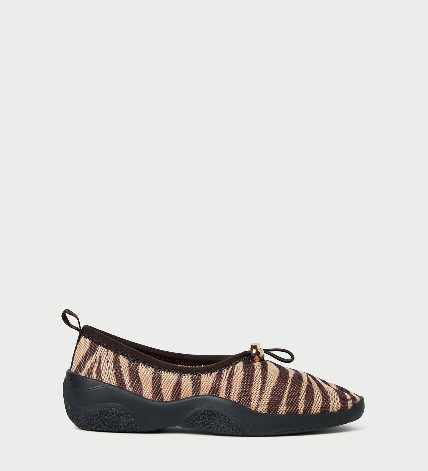 Loeffler Randall - Raina Zebra Mesh Flat
