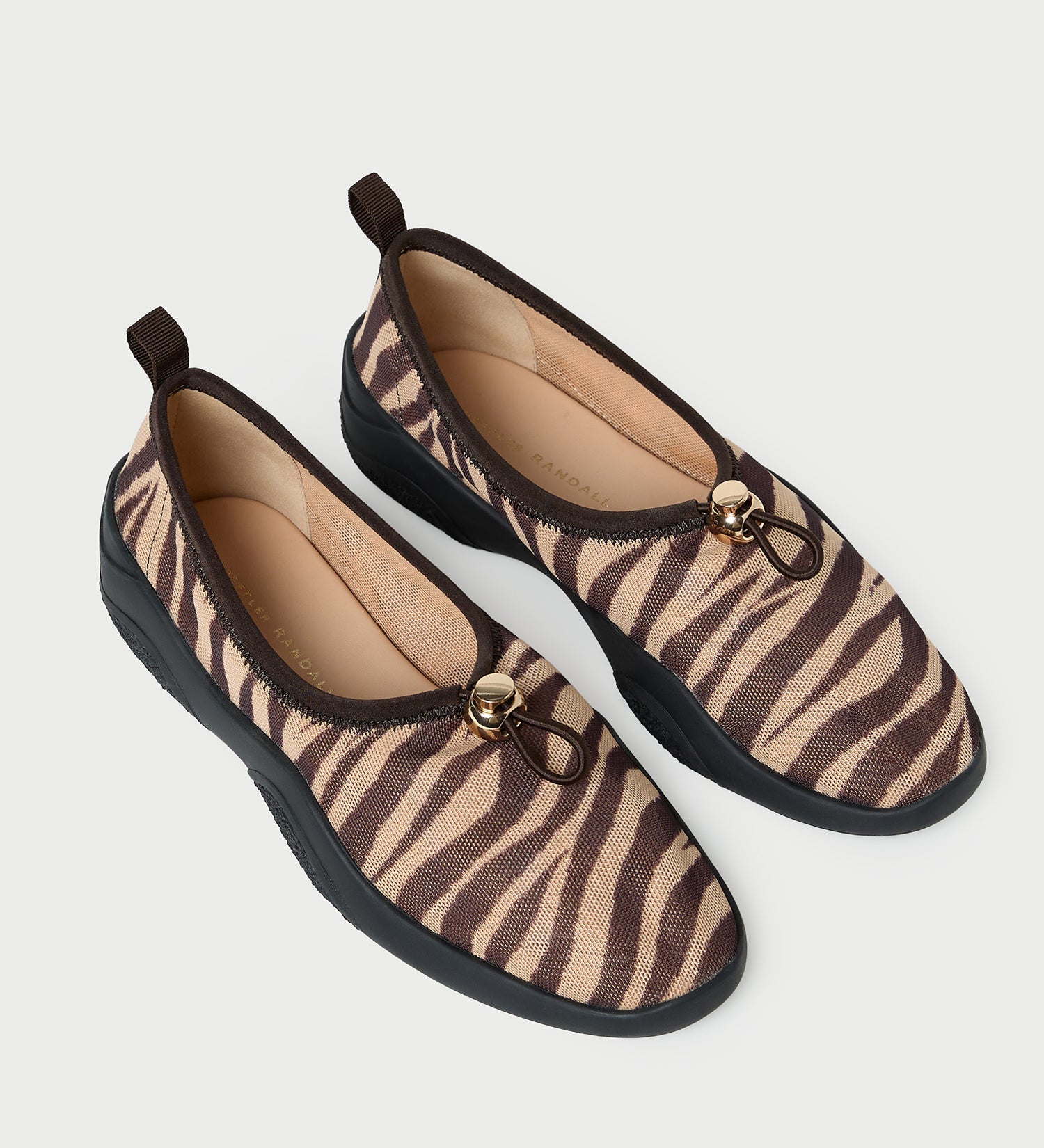 Loeffler Randall - Raina Zebra Mesh Flat