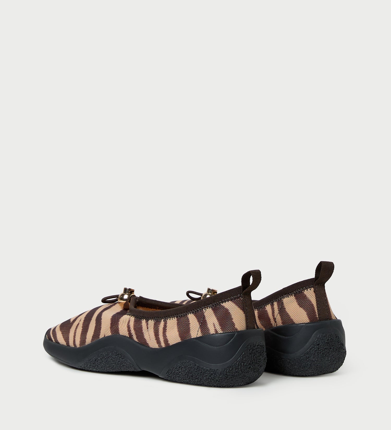 Loeffler Randall - Raina Zebra Mesh Flat