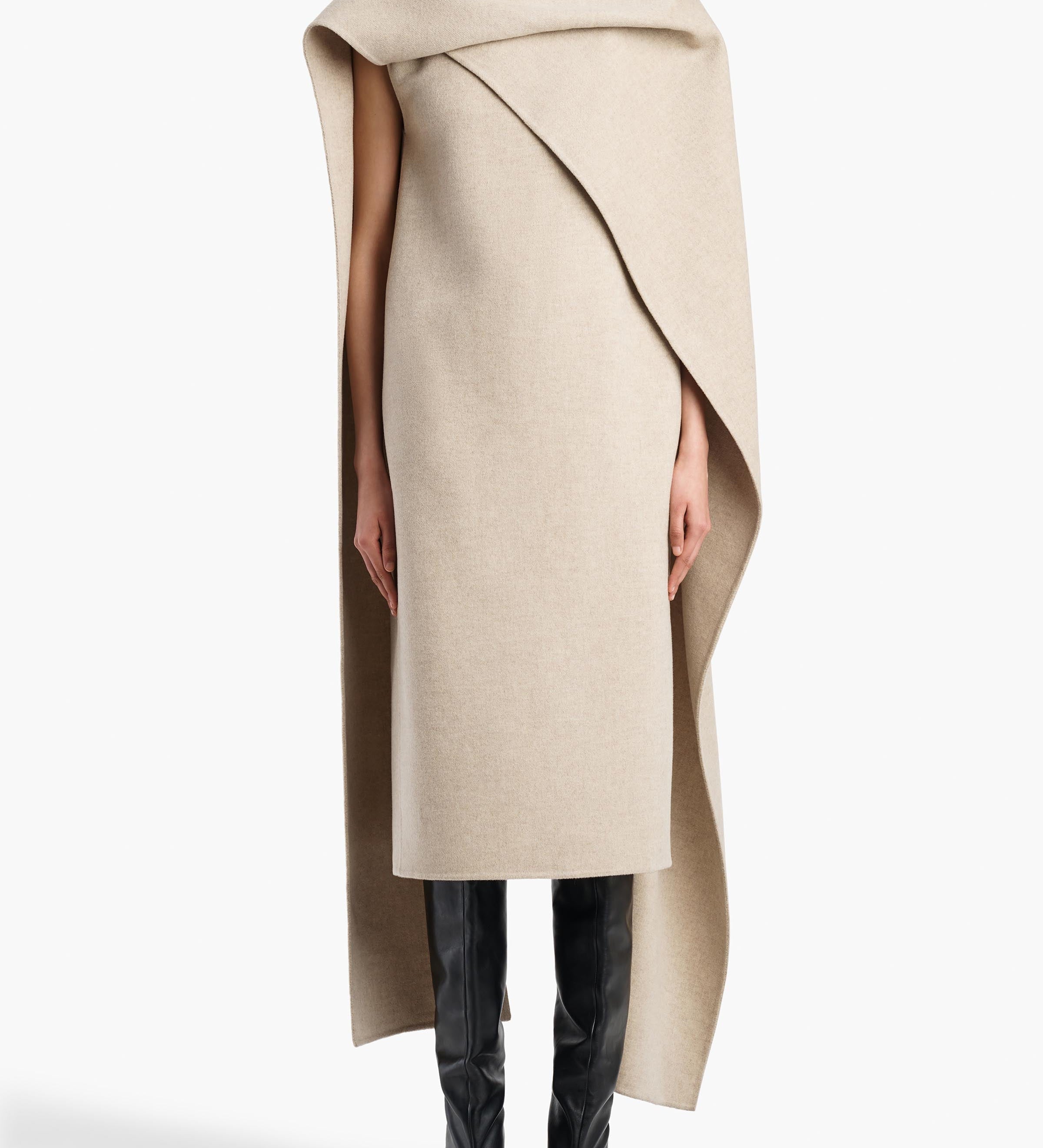Khaite - Ramona Dress in Oatmeal