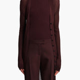 Khaite - Ramon Cardigan in Almandine