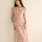 DÔEN - RAPHAELA DRESS -- IVORY ROSIER FLORAL