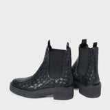 Loeffler Randall - Raquel Black Woven Chelsea Boot