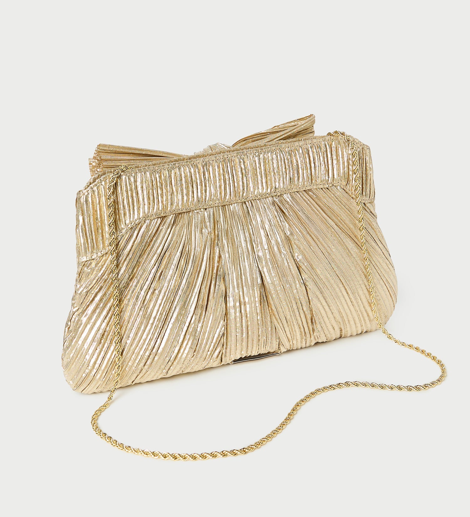 Loeffler Randall - Rayne Gold Bow Clutch