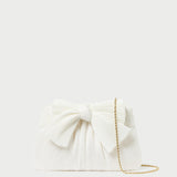 Loeffler Randall - Rayne White Pleated Bow Clutch
