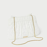 Loeffler Randall - Rayne White Lace Bow Clutch