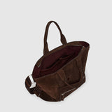 Métier - Racer Tote Suede Chocolate