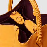 Métier - Vérité Mini Collapsible Tote Bag Smooth Calfskin Pollen