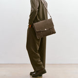 Métier - Rider Briefcase Suede Khaki