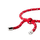 Dorsey - PARACORD ROUGE TIE ANKLET, SILVER