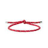 Dorsey - PARACORD ROUGE TIE ANKLET, SILVER