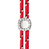 Dorsey - JAMES BEZEL ROUGE PARACORD BRACELET, SILVER