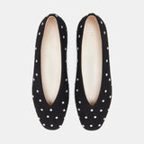 Le Monde Beryl - Regency Slipper / Black Suede Crystal
