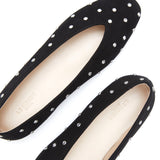 Le Monde Beryl - Regency Slipper / Black Suede Crystal