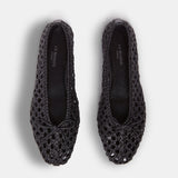 Le Monde Beryl - Regency Slipper / Black Woven Leather