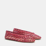 Le Monde Beryl - Regency Slipper / Crimson Woven Leather