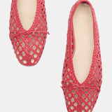 Le Monde Beryl - Regency Slipper / Crimson Woven Leather