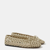 Le Monde Beryl - Regency Slipper / Ecru Woven Leather