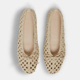 Le Monde Beryl - Regency Slipper / Ecru Woven Leather