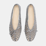 Le Monde Beryl - Regency Slipper / Dark Silver Woven Leather