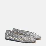 Le Monde Beryl - Regency Slipper / Dark Silver Woven Leather