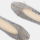 Le Monde Beryl - Regency Slipper / Dark Silver Woven Leather