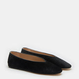 Le Monde Beryl - Regency Slipper / Black Calf Hair