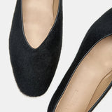 Le Monde Beryl - Regency Slipper / Black Calf Hair